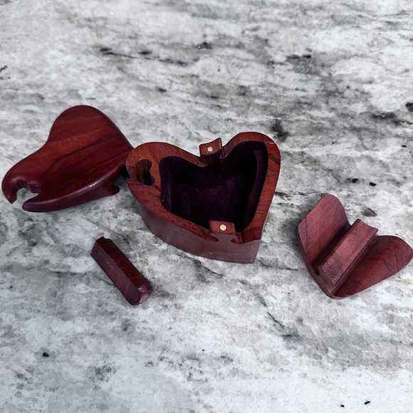 Wooden Mahogany puzzle Box - Picture 7 of 11